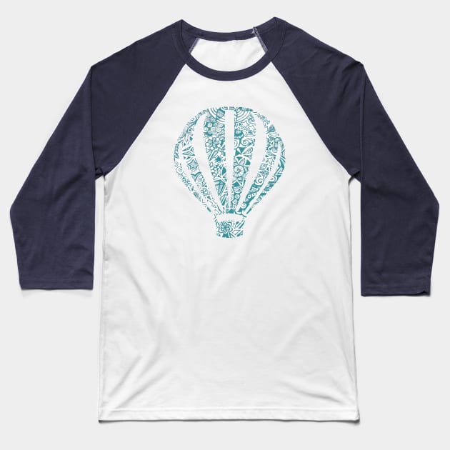 Hot Air Balloon Baseball T-Shirt by Lauramazing